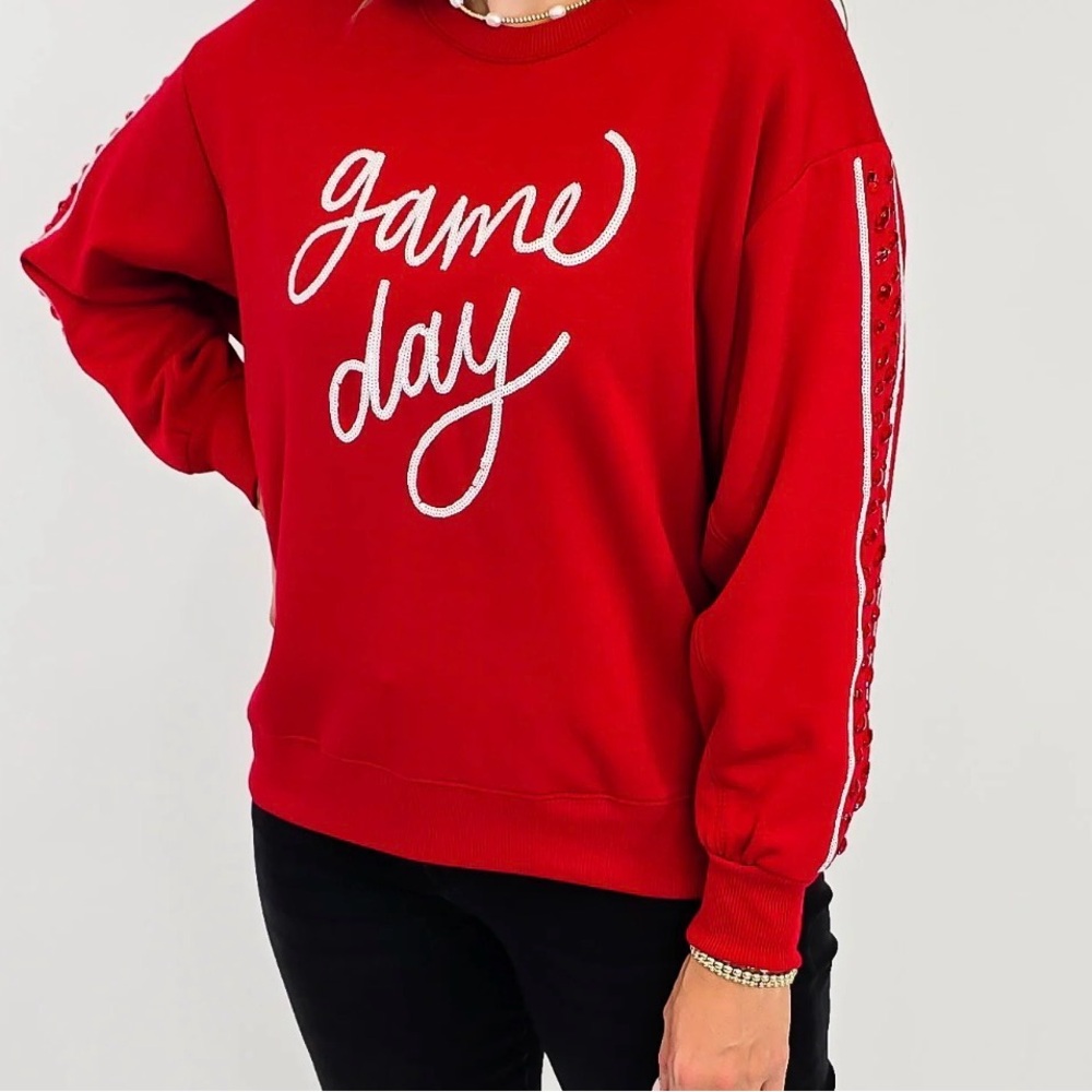 BiBi Red 'Game Day' Sweatshirt